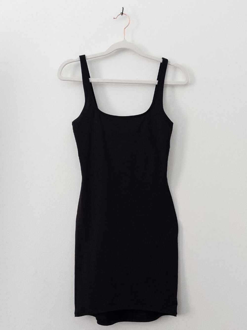 Skims Womens Signature Tank Dress Onyx Black Bodycon Mini - Size Small